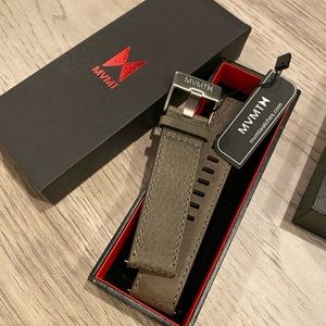 Movement Gray Leather Strap